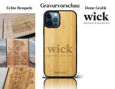 INDIVIDUELL iPhone 12 Pro Bambus-Kunststoff